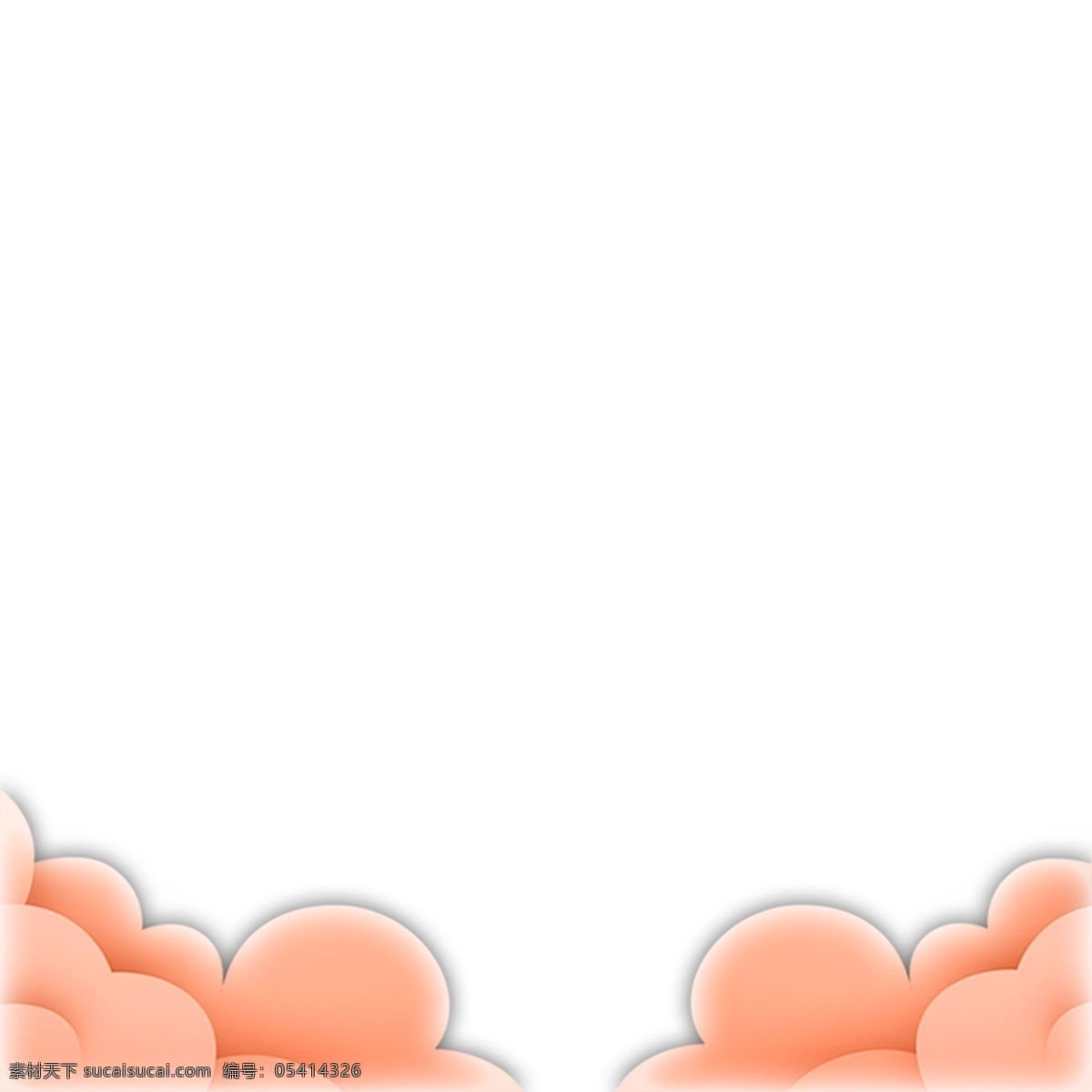 灰色 圆弧 云朵 元素 创意 纹理 质感 装饰 漂浮 大自然 环境 景色 卡通插画 风景 云雾 雾气 古典风景