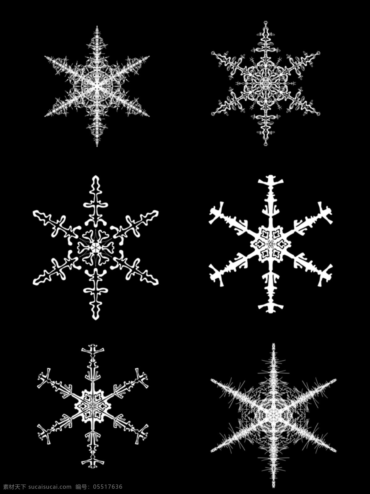 仿真 冰晶 冬季 雪花 图 装饰 元素 仿真冰晶 图装饰元素