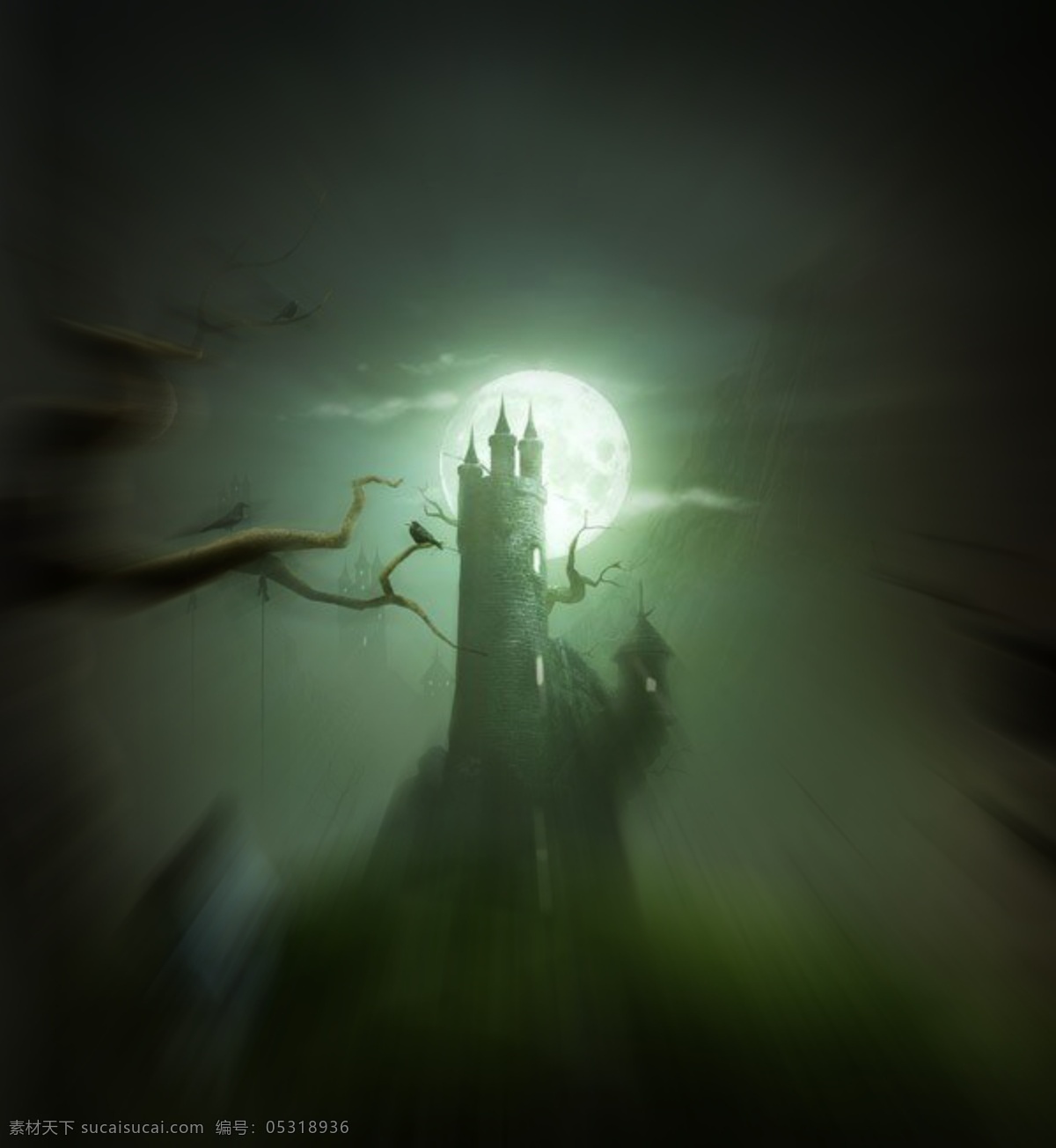梦幻 童话 城堡 童话城堡 梦幻城堡素材 唯美梦幻城堡 psd源文件