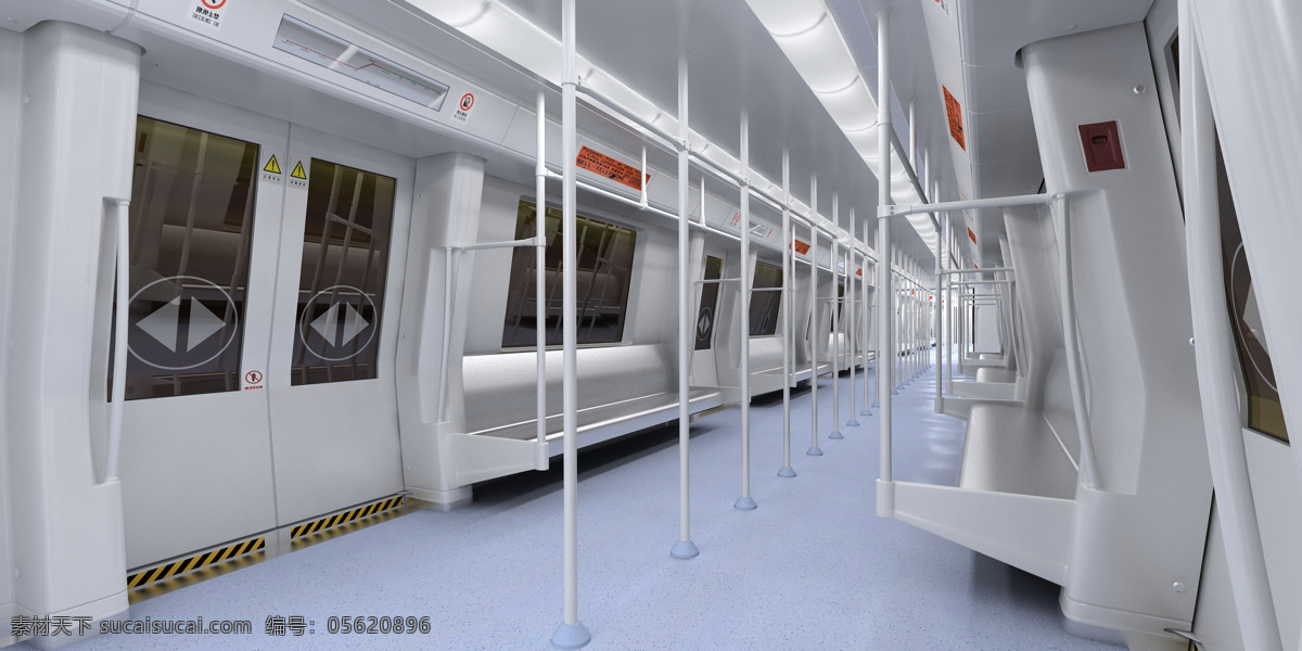 地铁 车厢 3d效果 室内设计 环境设计