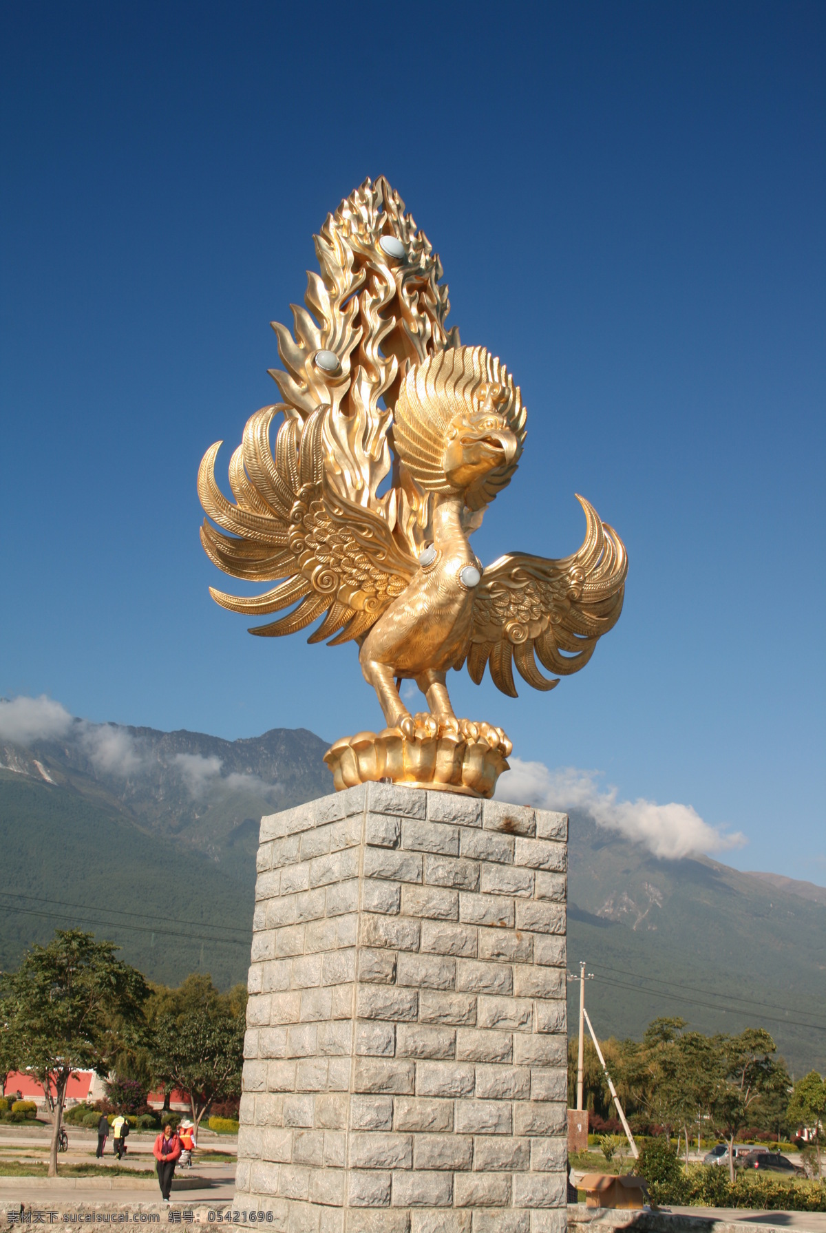 三塔 大鹏 金 翅 鸟 中国 云南 大理 大鹏金翅鸟 旅游摄影 自然风景