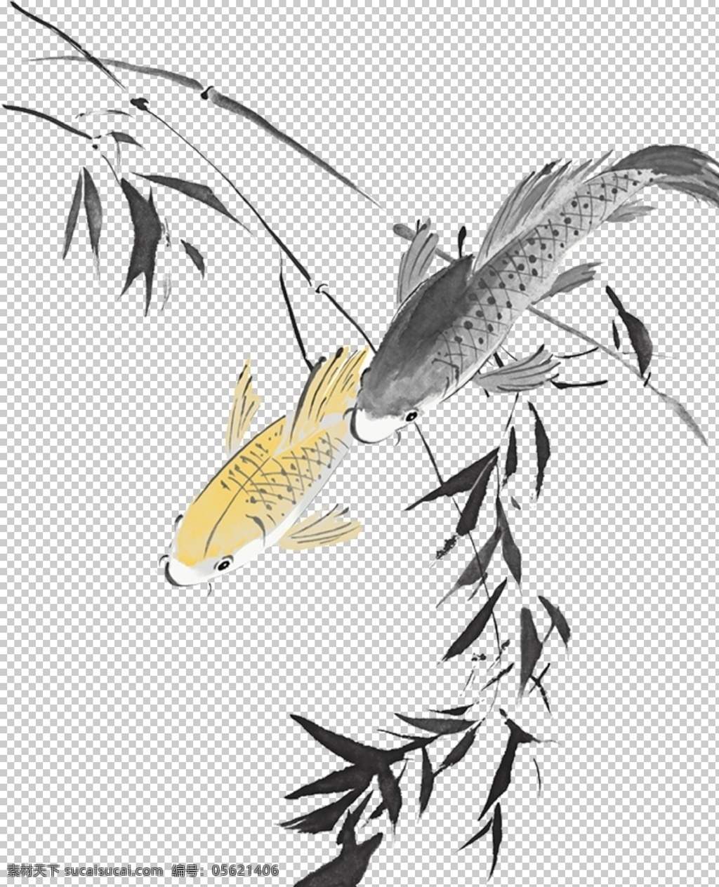 中国 风 竹子 绘画 古典 中国风 水墨 古风 竹叶 竹林 水彩 手绘 插画png 免扣透明 大气 传统 植物 文化艺术 绘画书法