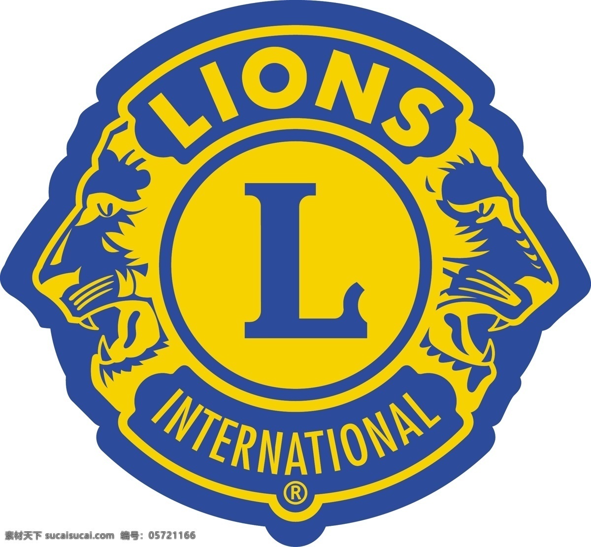 标识标志图标 公共标识标志 善 lion 狮子会 logo 矢量 模板下载 慈善组合 黄蓝 psd源文件 logo设计