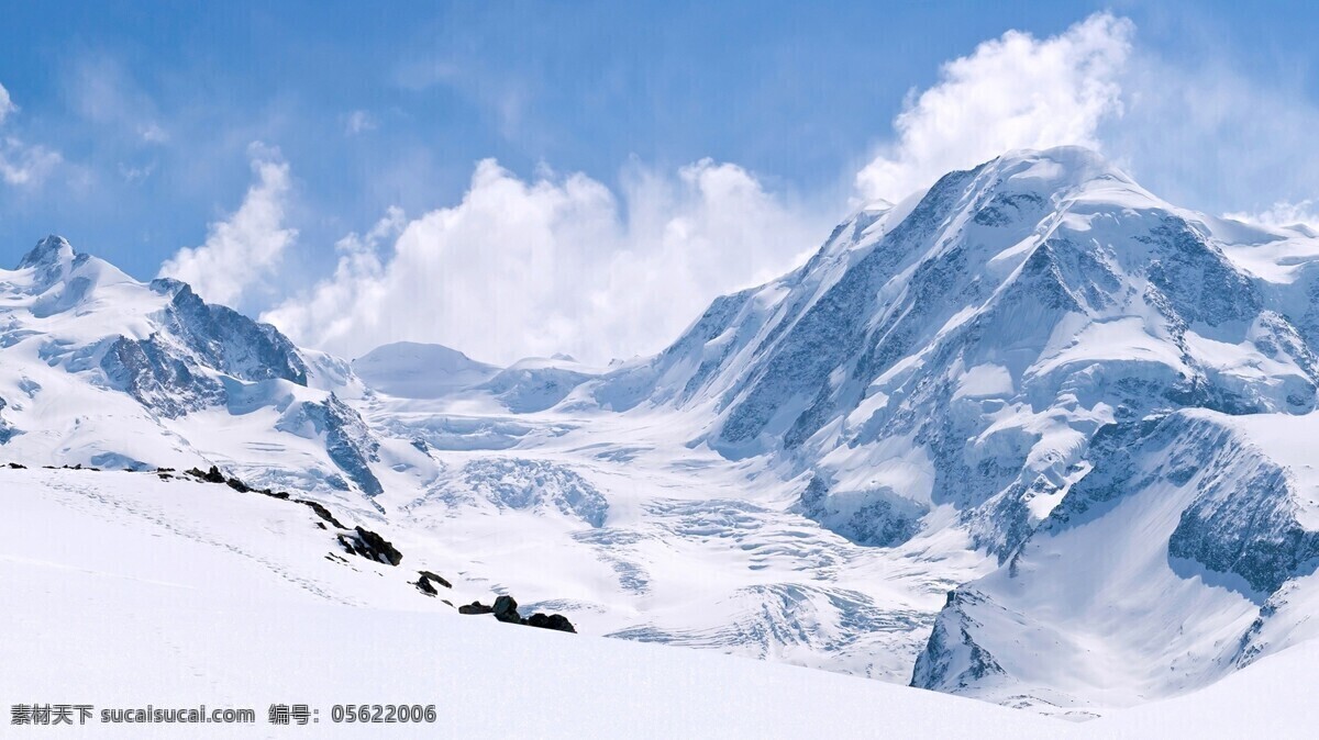 冰山 白色 蓝色 天空 雪 雪山 山 风景 旅游摄影 国内旅游