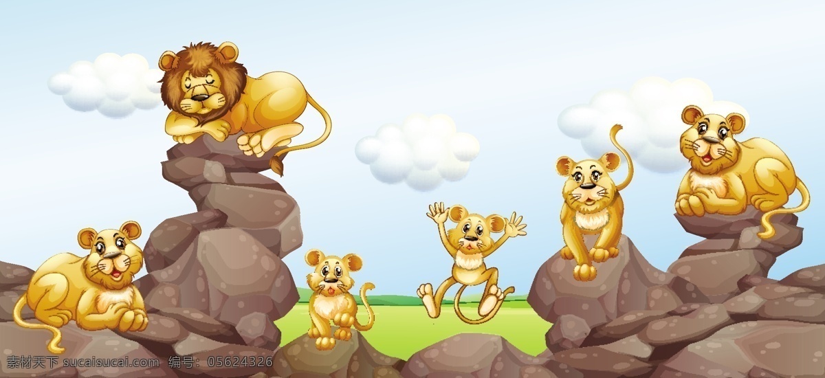 卡通狮子 动物插画 头像 表情 野生动物 手绘动物 动物 素描 手绘 卡通动物园 动物园 卡通 可爱动物 小动物 生物世界