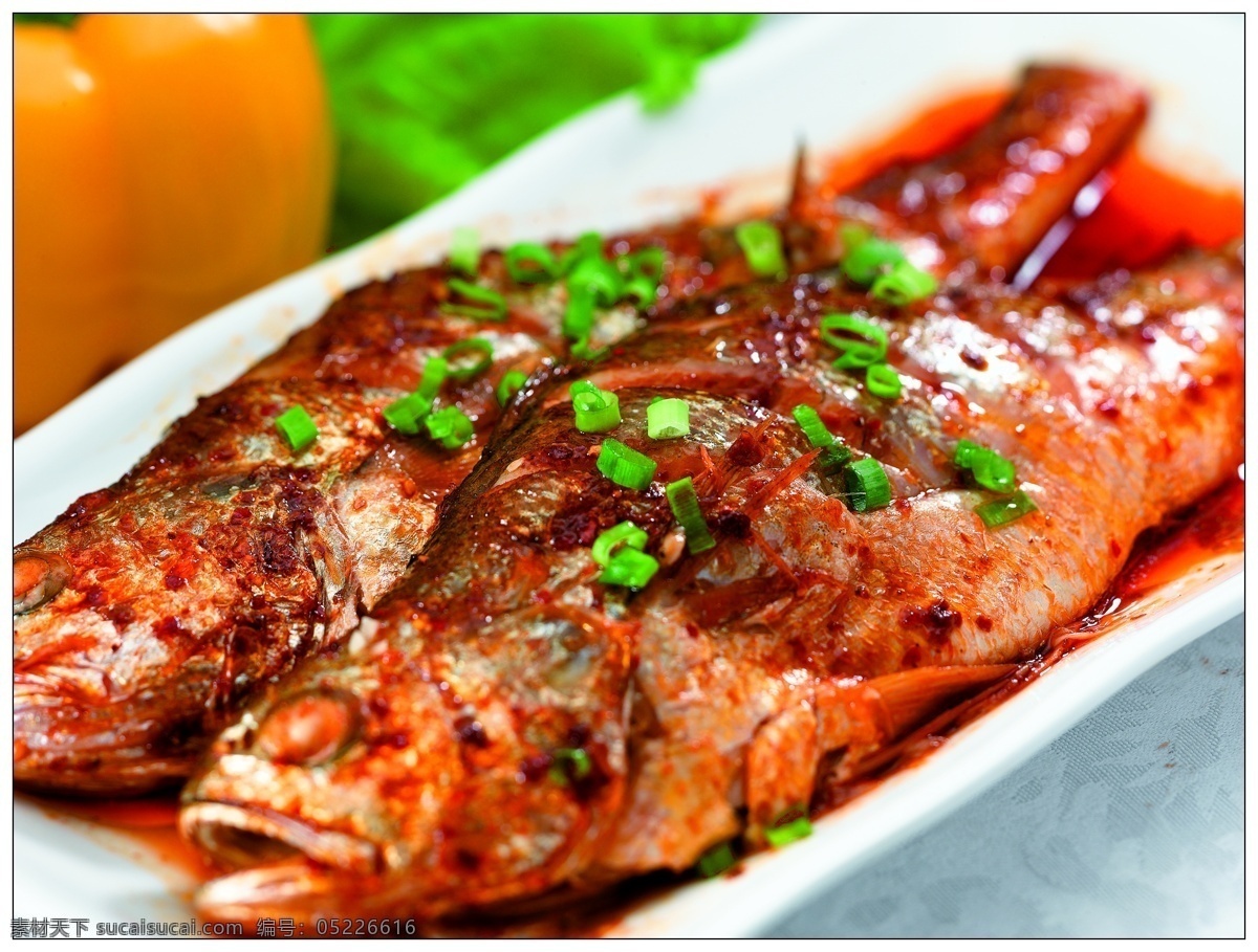 干烧全鱼 海鲜 特色菜 招牌菜 美食图片 菜谱高清用图 餐饮美食 传统美食