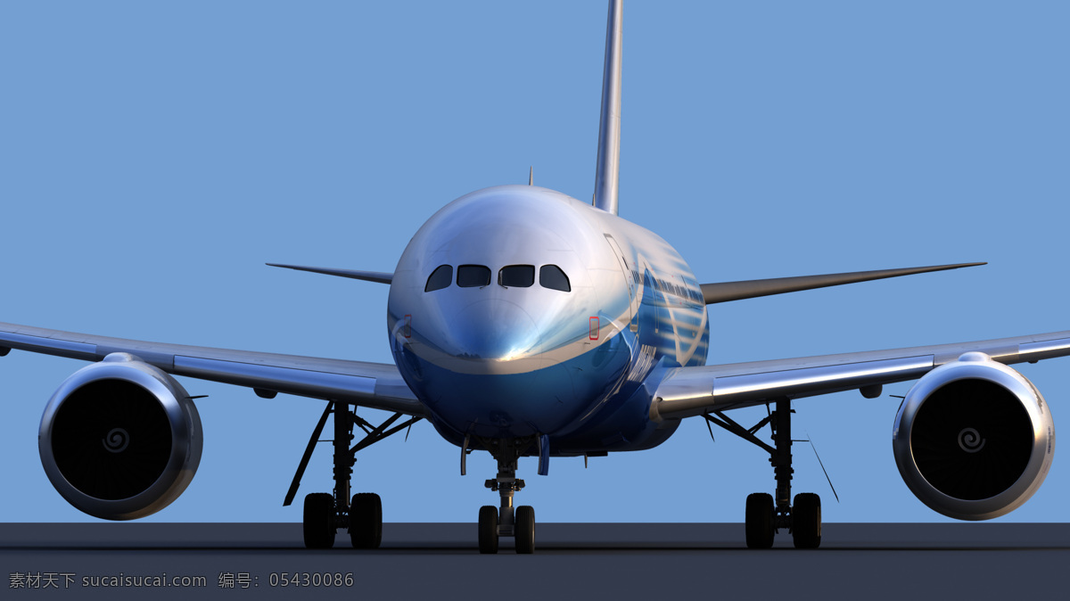 波音 787 更 细致 测试 渲染 航空 汽车 航空航天 3d模型素材 建筑模型