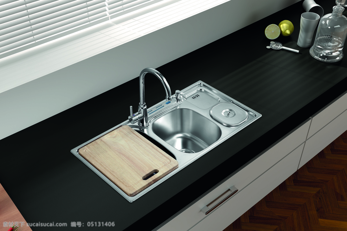 不锈钢 厨房 厨房用具 橱柜 生活百科 生活素材 水槽 厨房水槽 水龙头 菜板 装饰素材 室内设计