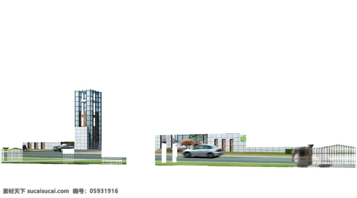 企业 入口 效果图 工厂大门入口 工厂效果图 园林绿化 景观设计 建筑设计 环境设计 源文件