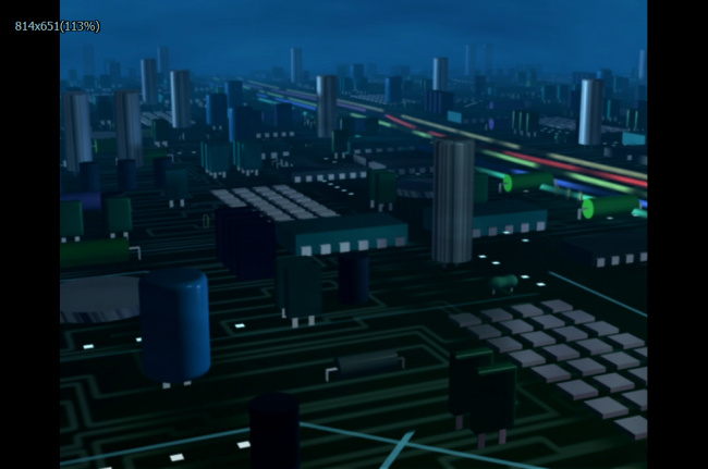 黑夜 城市 高清 视频 动态 特效 背景