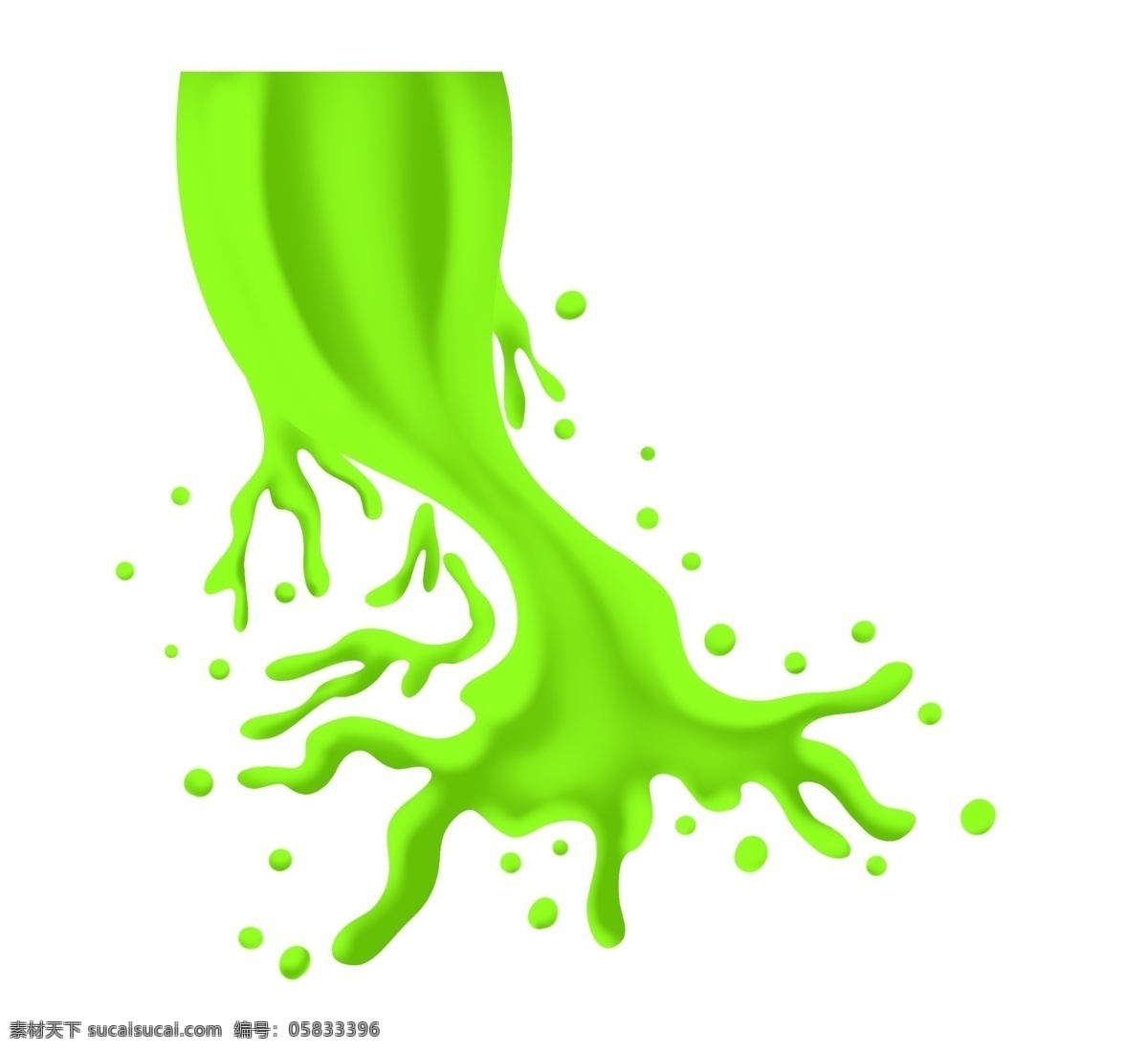 液体 水花 四溅 飞溅 插画 飞溅的液体 绿色液体 彩色水 破落泼洒 液体水花四溅 喷溅 洒水 喷溅插画