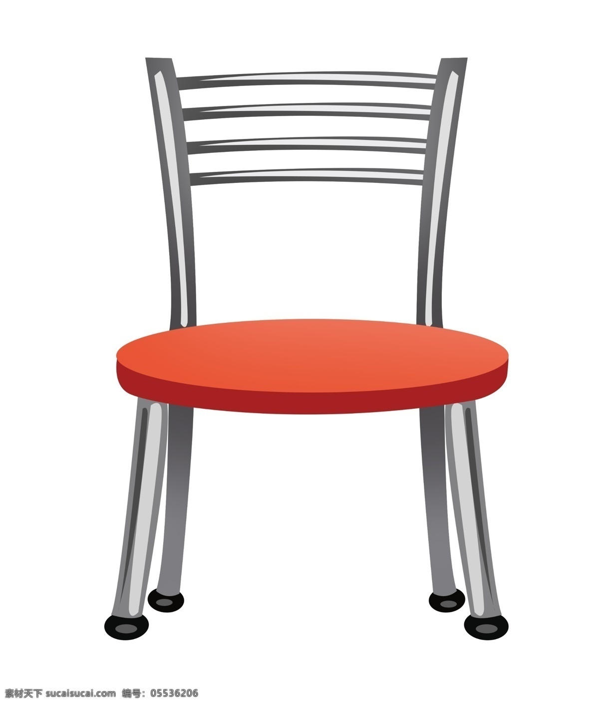 红色 椅子 装饰 插画 红色的椅子 不锈钢椅子 漂亮的椅子 创意椅子 立体椅子 精美椅子 卡通椅子