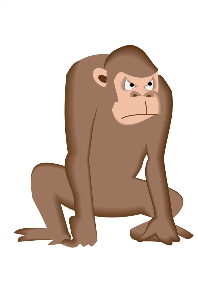 monkey 猴子 猴头 猴 卡通猴子 卡通 矢量猴子 猴哥 小猴 大师兄 动物 狒狒 猩猩 生物世界 野生动物