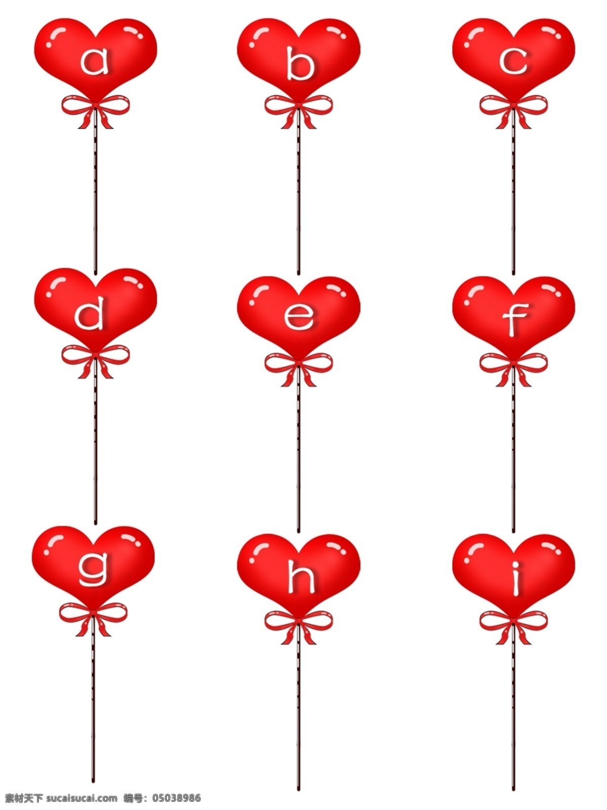 节日 字母 红色 爱心 气球 免 扣 商用 英文字符 中国风 微粒体拼音