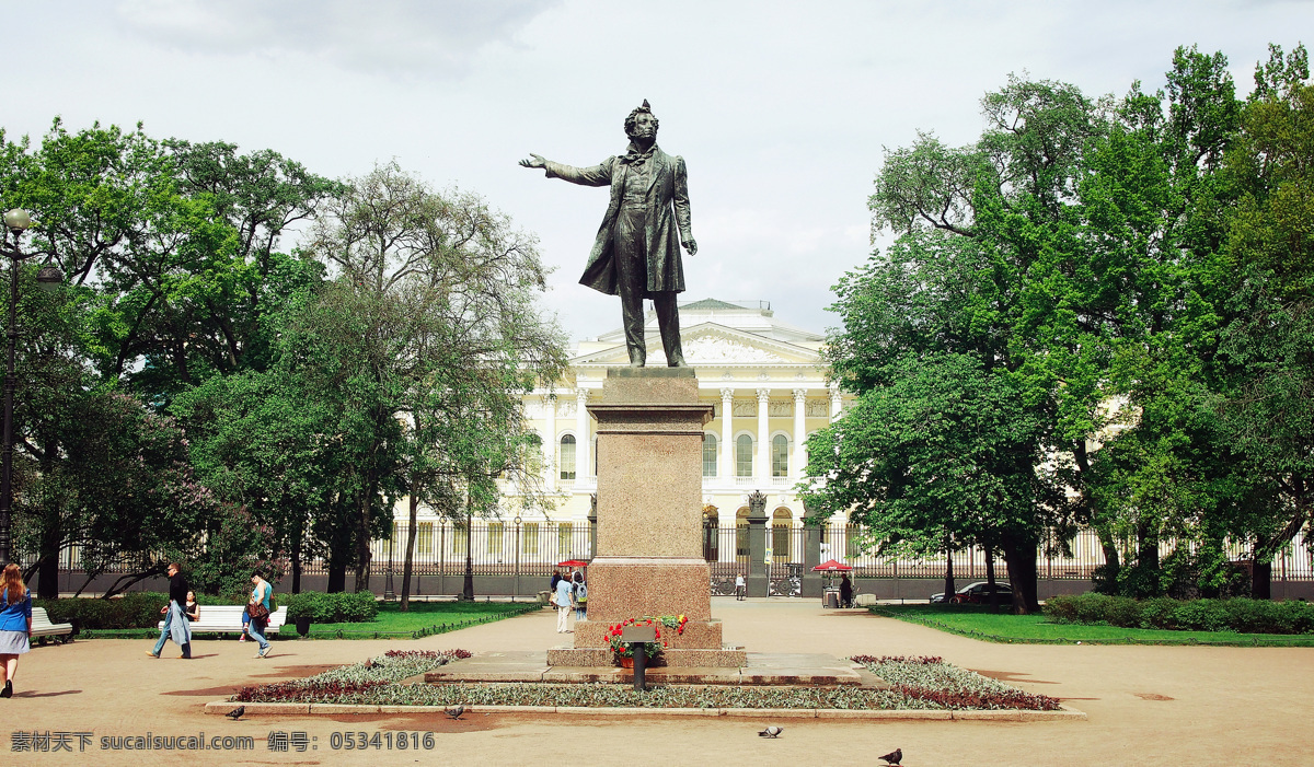 普希金铜像 俄罗斯 圣彼得堡 旅行 记录 列宁格勒 旅游摄影 国外旅游