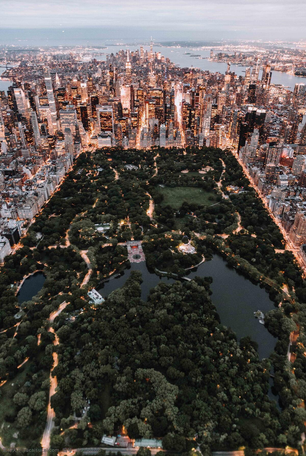 纽约中央公园 纽约 公园 花园 森林 植被 商务金融 商务场景