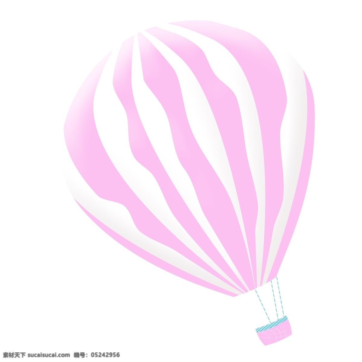 粉色 热气球 装饰 唯美 卡通 装饰素材