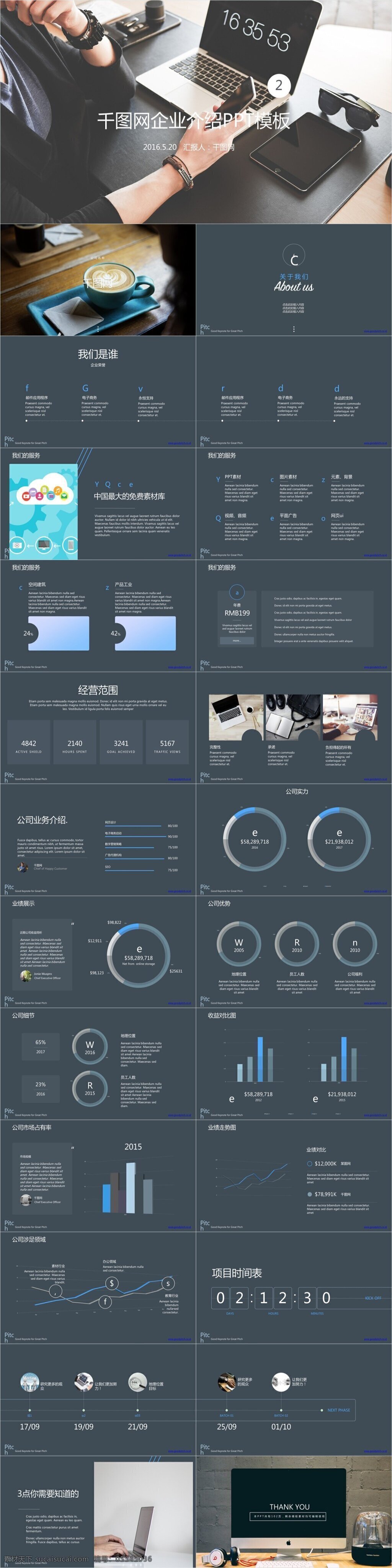 千 图 网 企业 介绍 模板 公司 宣传 产品介绍 动态 产品 大气 简介 公司介绍 项目介绍 简约 企业画册 免费 商务 ppt模板 商业