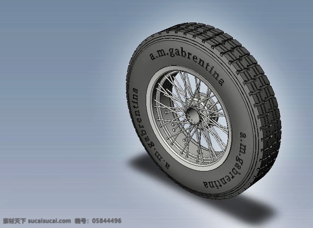 梅 赛 德斯 奔驰 ssk 轮胎 轮辋 装配 模型 3d模型素材 其他3d模型