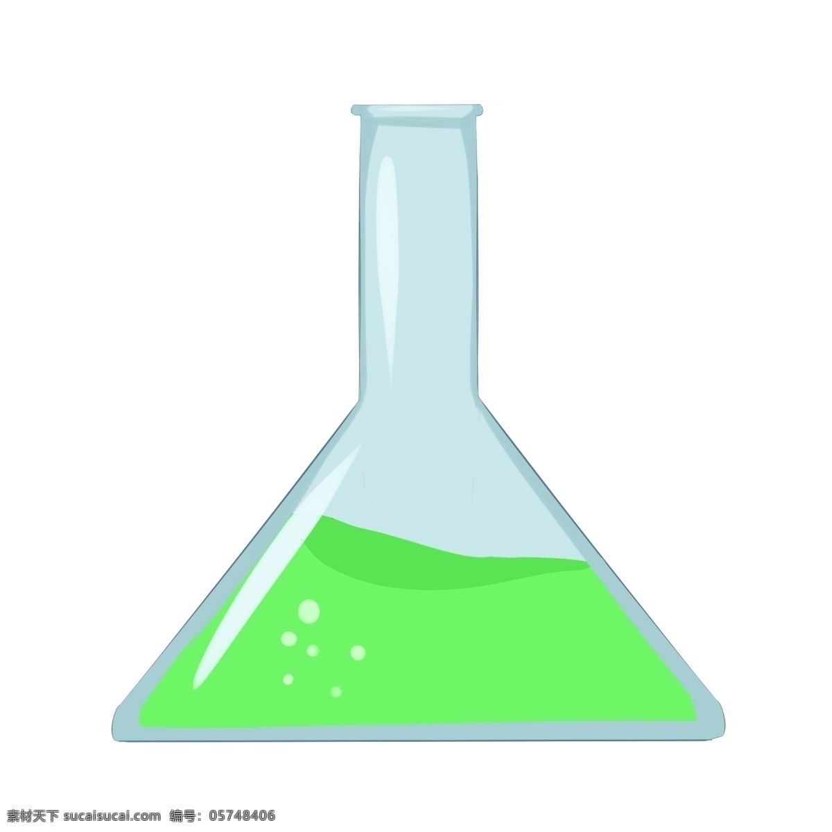 绿色 化学 瓶 插画 手绘化学瓶 卡通化学瓶 实验室化学瓶 绿色的化学平 绿色的药水 学生用品