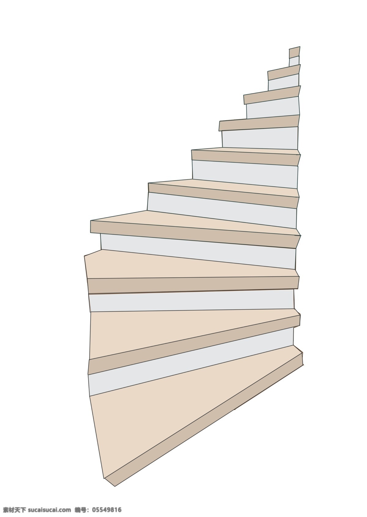 旋转 木质 楼梯 插画 白色的楼梯 卡通插画 楼梯插画 楼房楼梯 木质楼梯 楼梯脚垫 旋转的楼梯