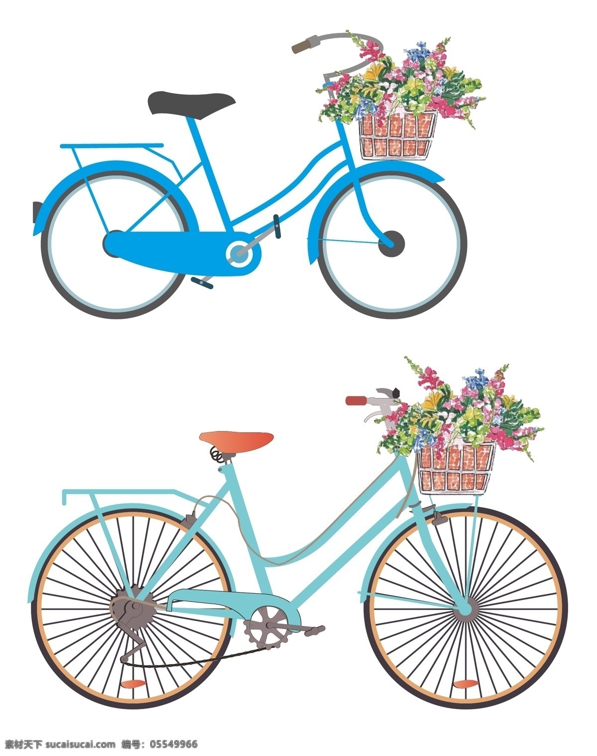 自行车图片 自行车 车 车子 自行车框 车子上的花框