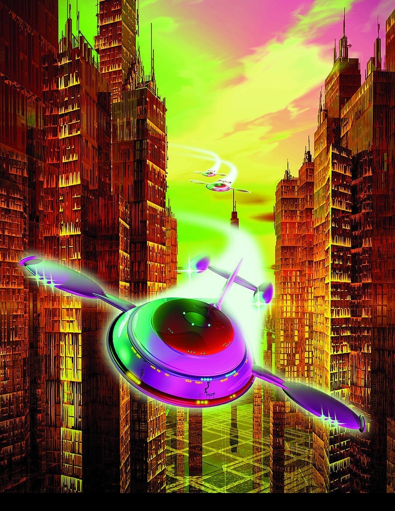 宇宙飞船 ufo 科幻世界 太空宇宙 城市 基地 现代科技 设计图库