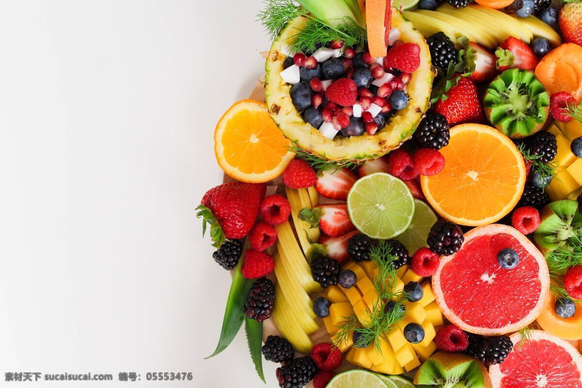 果蔬 水果 蔬菜 橙子 葡萄 瓜果 背景 插图 资源共享 餐饮美食 食物原料