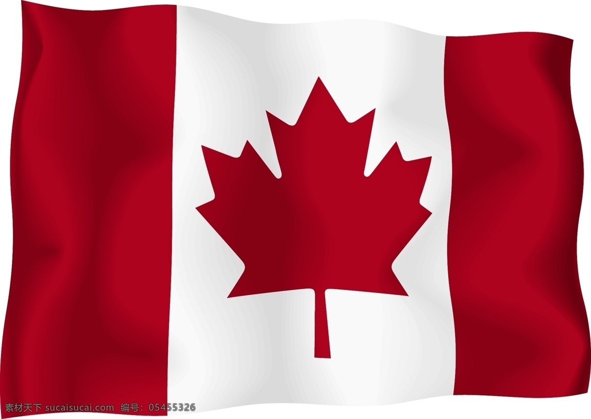 加拿大 国旗 矢量 向量 白色