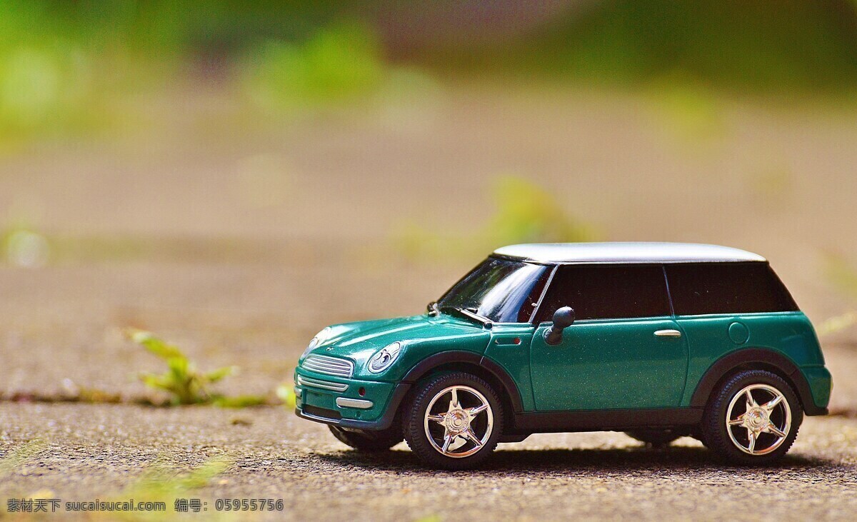 绿色 迷你 库珀 模型 迷你库珀 汽车 车辆 玩具