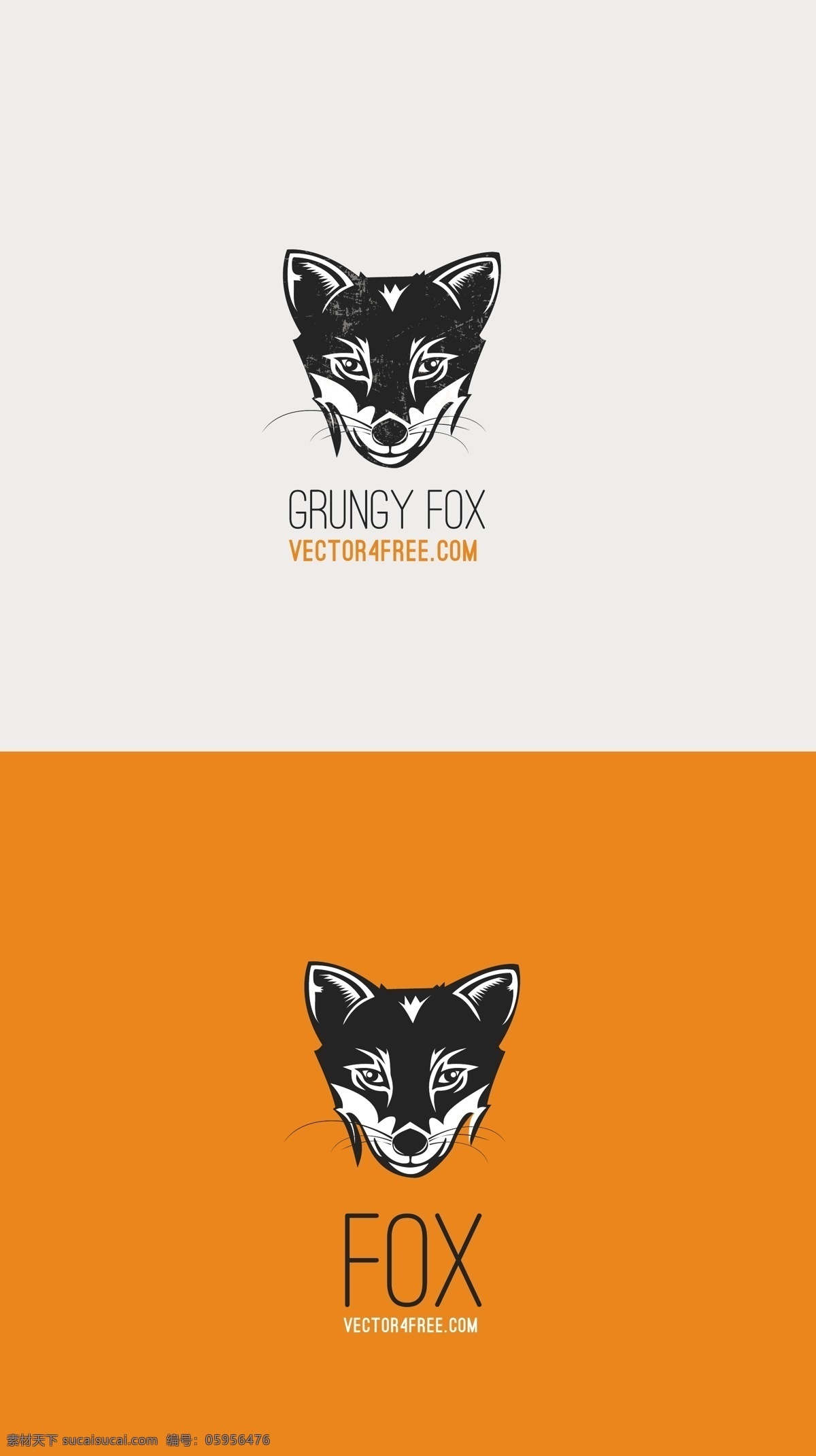 创意 狐狸 头像 标志 矢量 动物标志 fox 矢量图 其他矢量图
