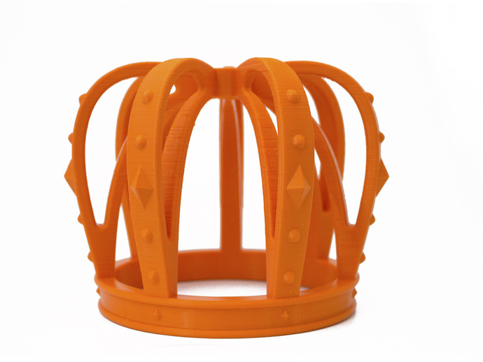 王冠免费下载 橙 荷兰 皇冠 3d打印模型 艺术时尚模型 colorfabb 威廉亚力山大