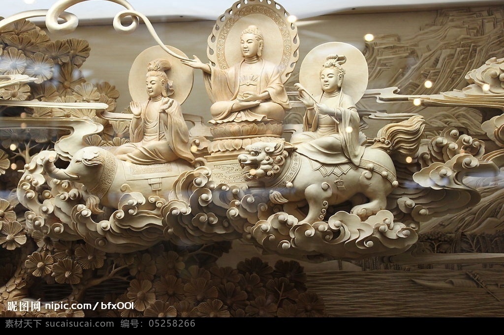 雷峰塔 浮雕 杭州 西湖 佛像 自然景观 风景名胜 摄影图库