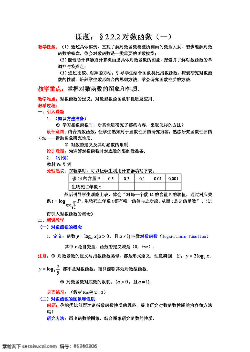 数学 人教 新 课 标 a 版 必修 二 单元 基本 初等 函数 教案 必修1