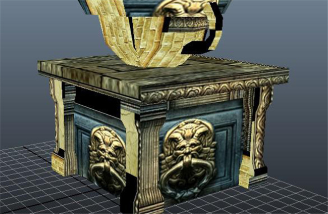 皇权 箱子 游戏 模型 皇族 模块 箱子游戏装饰 狮子头 箱 网游 3d模型素材 游戏cg模型