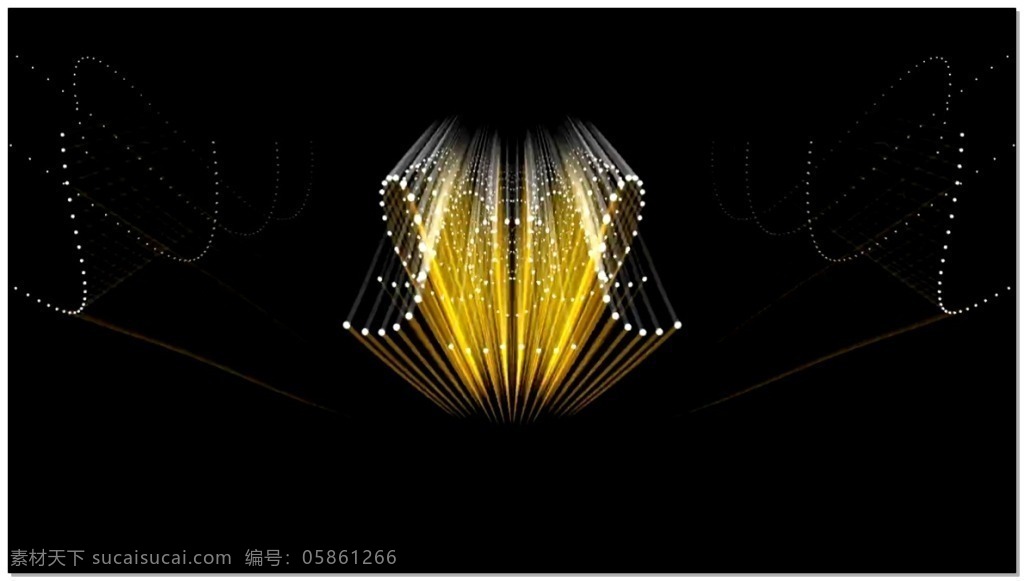 动感 粒子 光效 视频 黄色 光芒 烟花 视频素材 动态视频素材