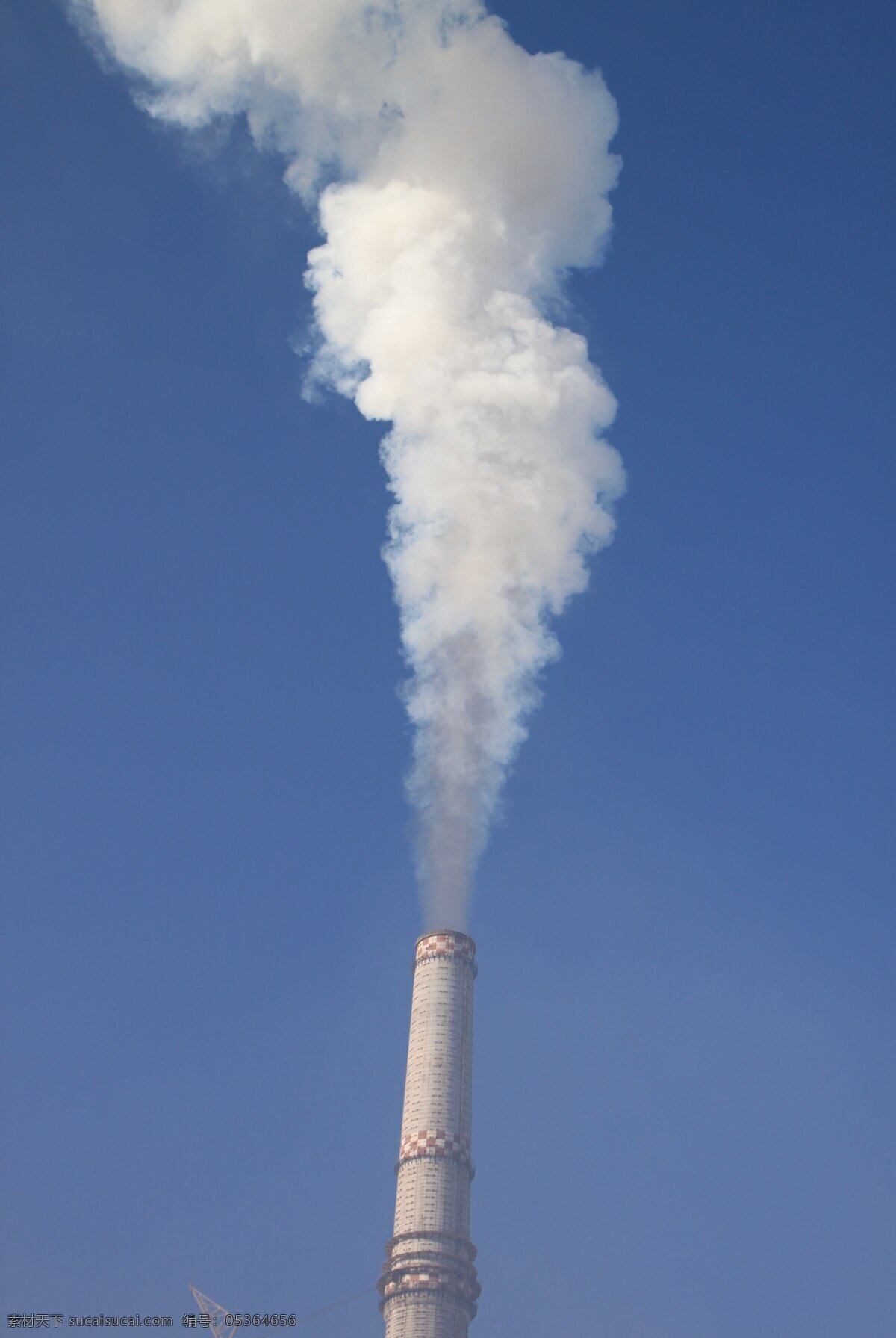 烟囱 浓烟 白烟 蓝天 烟雾 环境 污染 现代科技 农业生产