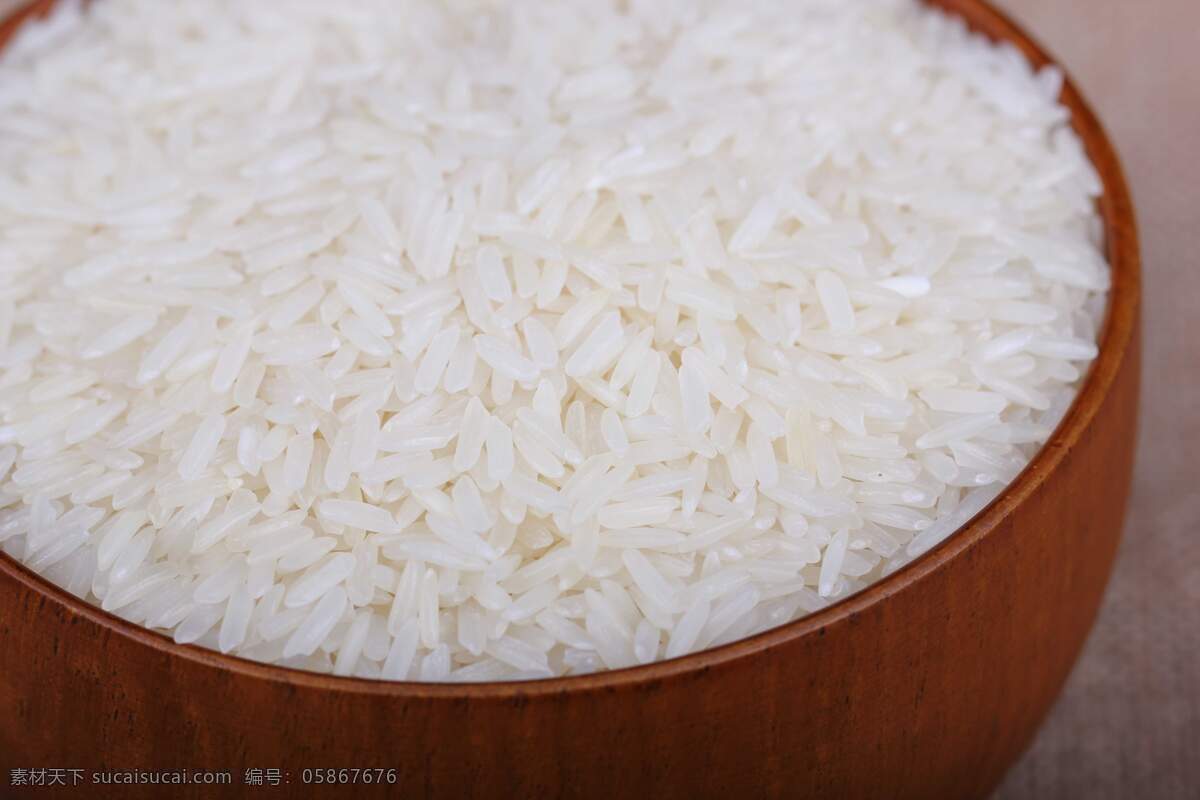 泰国香米 茉莉香米 木碗 米 大米 米粒 高清香米 香米 泰国米 食物原料 餐饮美食 高清 静物 摄影图库