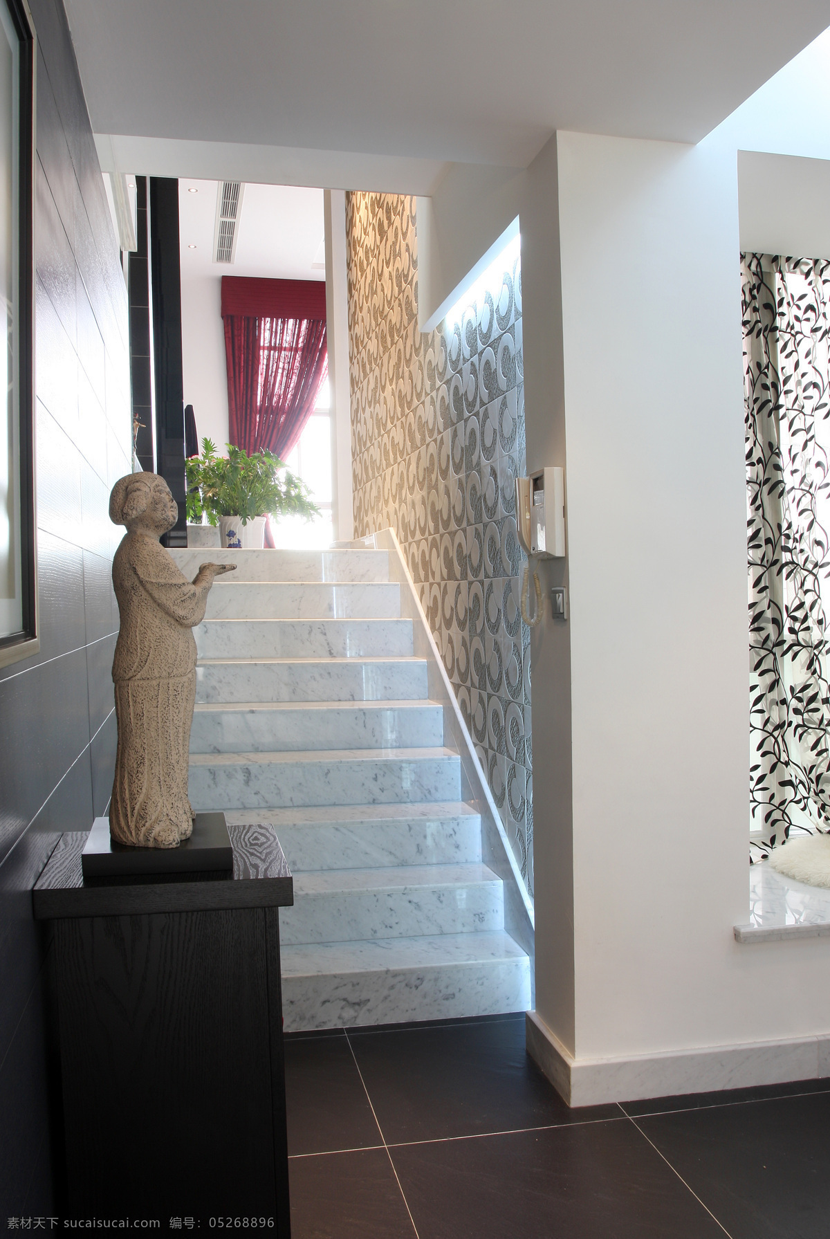 室内设计 实景 照片 资料 室内 楼梯 现代 雕塑 室内摄影 建筑园林
