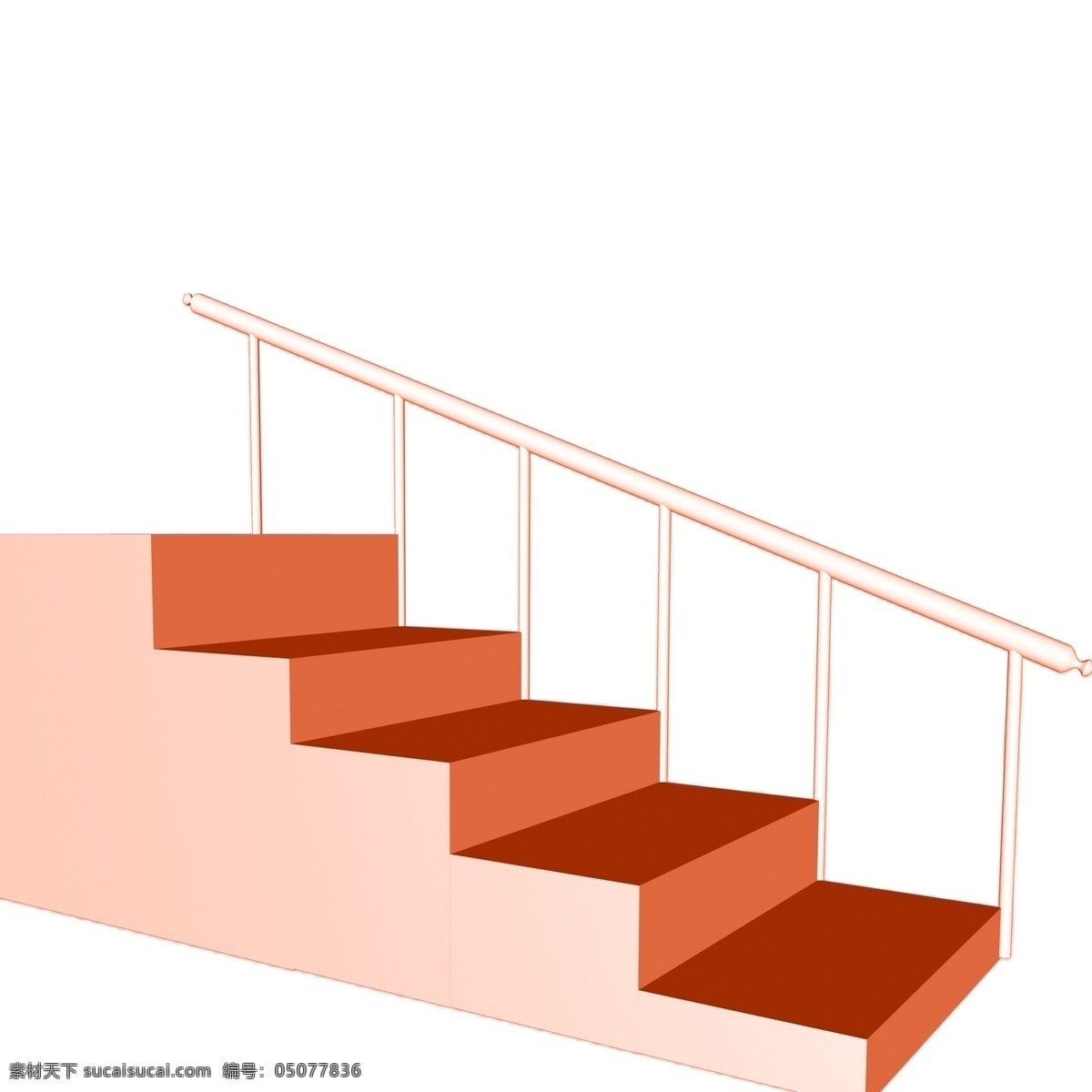 红色 楼梯 免 抠 图 扶手 卡通图案 卡通插画 卡通装饰 红色的扶手 红色的楼梯 立体台阶 免抠图