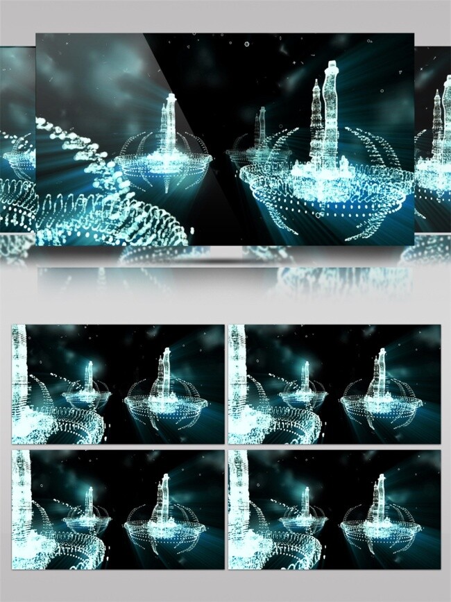 蓝光 琉璃 飞船 动态 视频 星际 蓝色 隧道 光束 手机壁纸 光斑散射 视觉享受