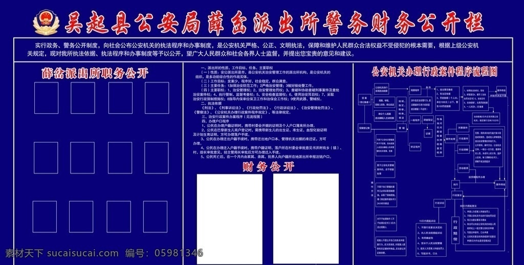 警务 财务 公开栏 警务财务 派出所 公安局 公安 派出所公开栏 公安局公开栏 程序案件流程 流程图 ps作品