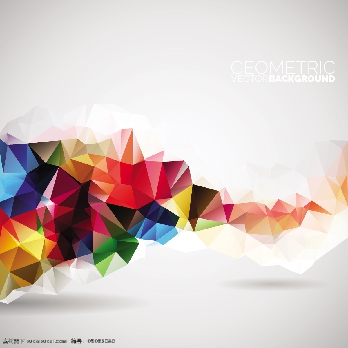 几何 多边形 彩色 背景 多彩色