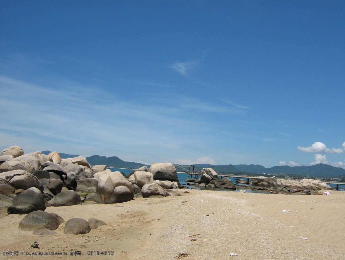 海景 白云 大海 海边 海滩 礁石 景 蓝天 旅游 沙滩 椰子树 夏天 夏日 清凉 阳光 自然风景 自然景观