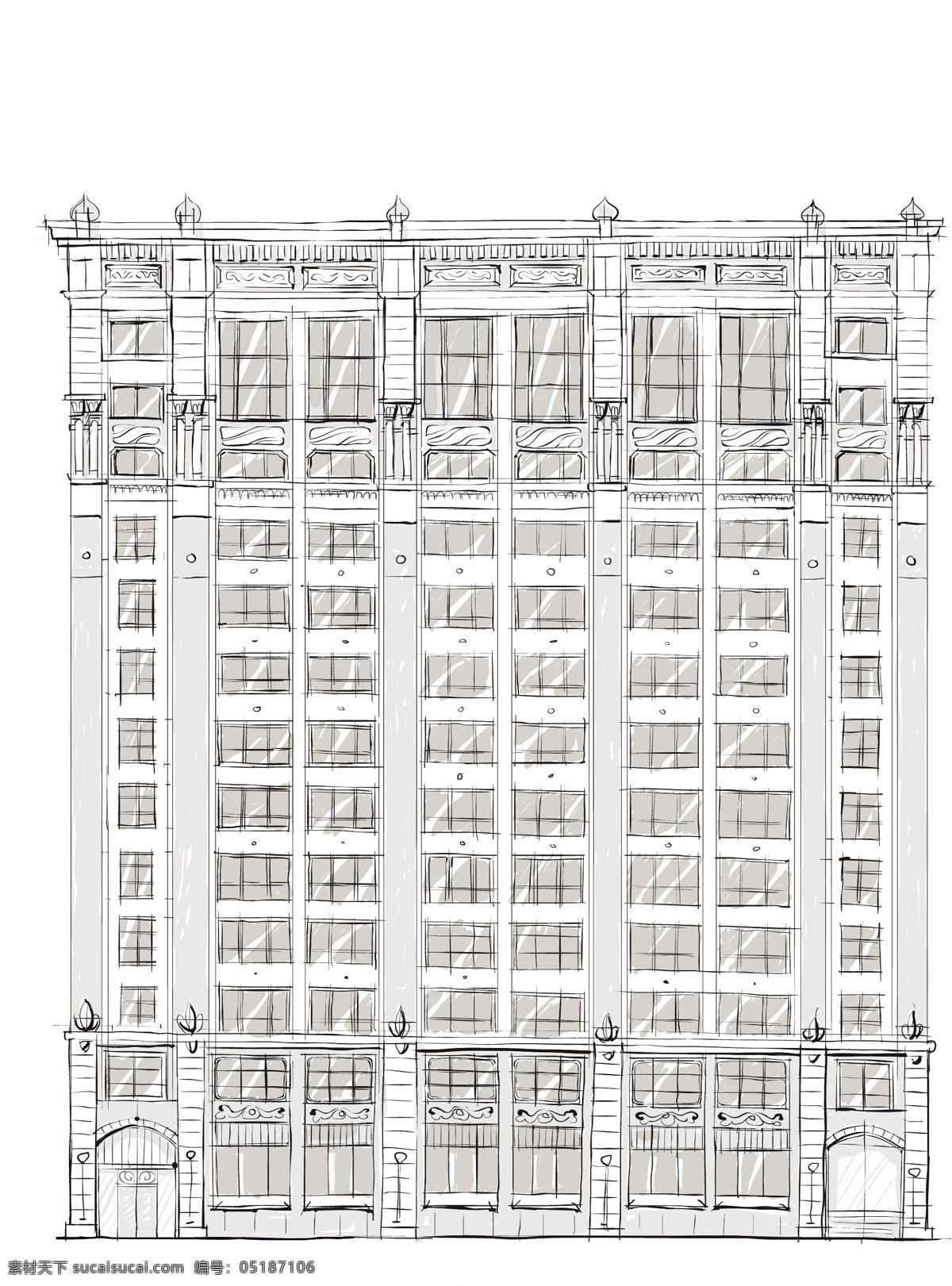 城市建筑 大厦 都市剪影 高楼 高楼大厦 建筑 建筑背景 建筑家居 建筑剪影 建筑草图 手绘建筑 素描 建筑素描 建筑速写 矢量 家居装饰素材 建筑设计