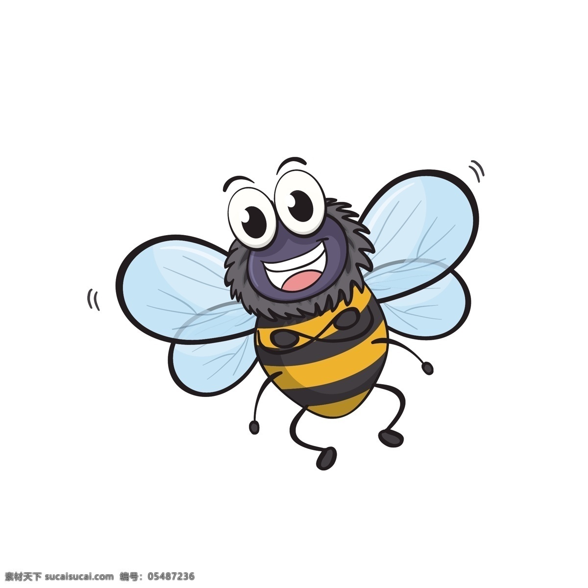 开心 小 蜜蜂 矢量 小蜜蜂 卡通 卡通蜜蜂 卡通小蜜蜂 可爱 可爱的 可爱的小蜜蜂 可爱小蜜蜂
