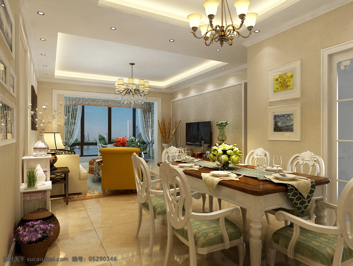 温馨 小 窝 餐厅 环境设计 简约 客厅 室内设计 舒适 装饰 家居装饰素材
