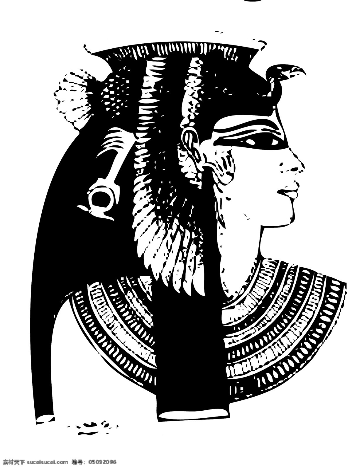 埃及 标志 图 王后 美女 法老 埃及艳后 矢量图 ai设计 其他人物 矢量人物 矢量