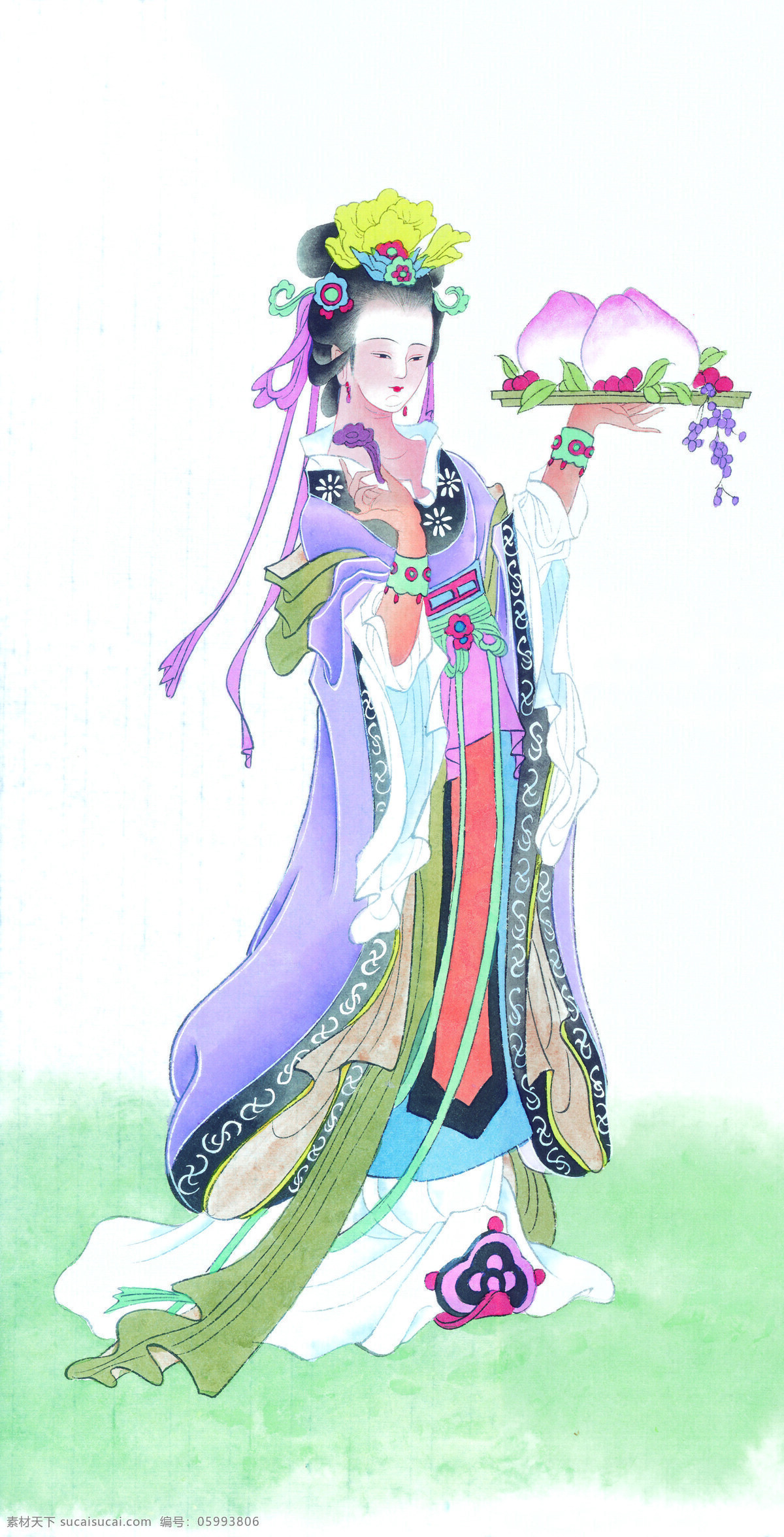 仙女 美术 画册 中国风 国画 古风 古典 高清 水墨 原画 文化艺术 美术绘画