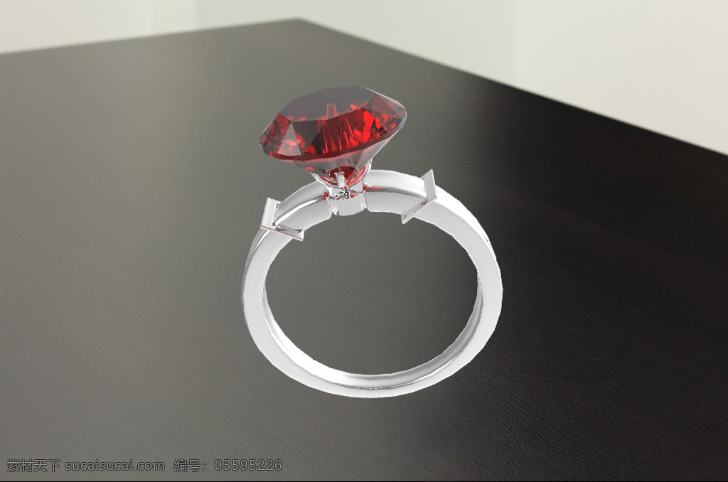 红宝石 戒指 金银珠宝 3d模型素材 其他3d模型